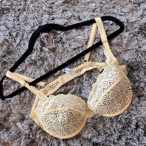 Yellow Lace Bra